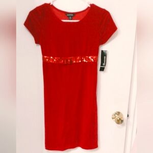 George red velvet holiday dress